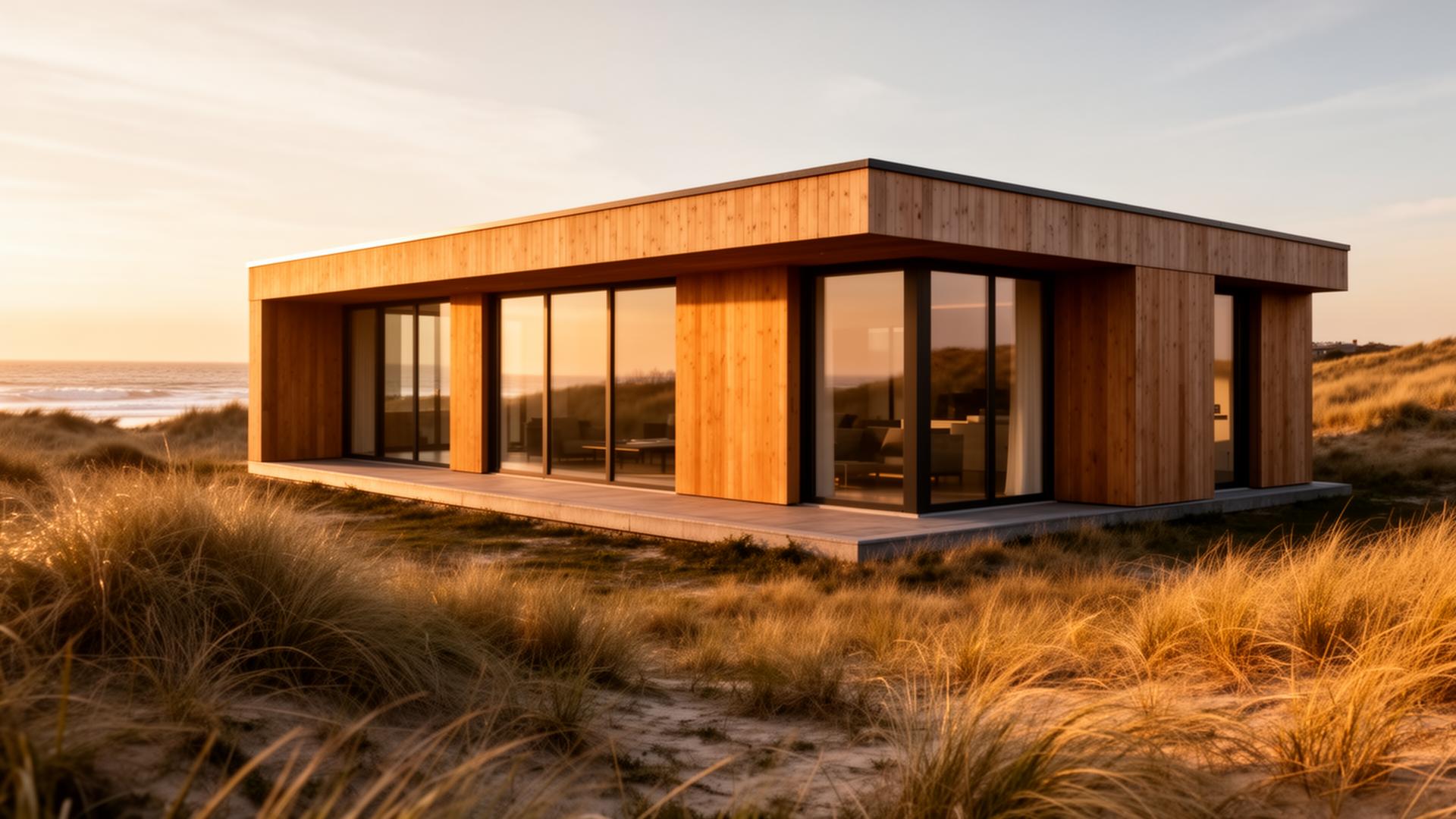Modern vakantiechalet aan de Belgische kust