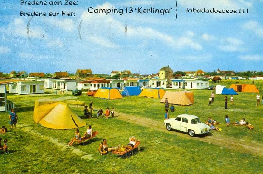 Historische foto van Camping Kerlinga in Bredene aan Zee